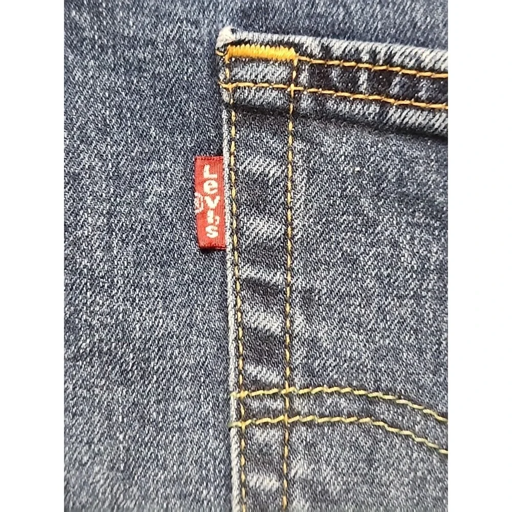 Levi's 505 Jeans Mens 34x32 Denim Straight Actual Dark 32x31 Actual Cotton Blend